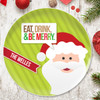 Eat, Drink & Be Merry Personalized Christmas Plates