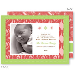 holiday cards | Modern Circles Pink Christmas Photo Cards by Spark & Spark