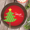A Big Old Tree Personalized Christmas plates