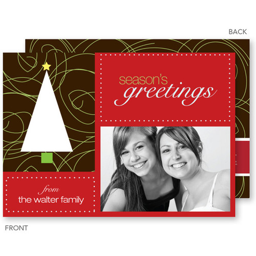 Custom Holiday Cards | Chic Xmas Tree Christmas Photo Cards by Spark & Spark
