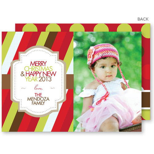 holiday cards | Festive Stripe Christmas Photo Cards by Spark & Spark