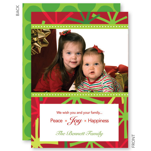 Personalized Christmas Cards | Merry Trendy Stars Christmas Photo Cards by Spark & Spark