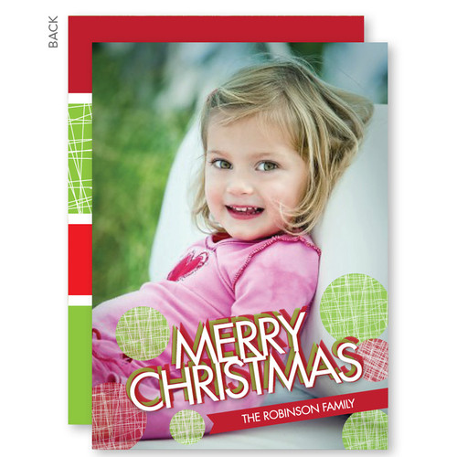 photo personalized christmas cards | Big and Merry Christmas Photo Cards by Spark & Spark