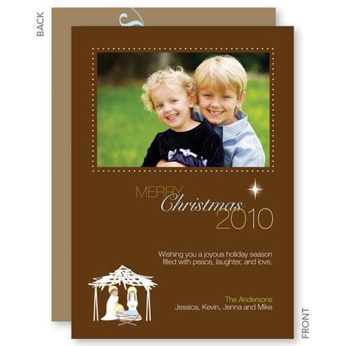 christmas cards | Nativity Set Christmas Photo Cards by Spark & Spark