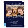 personalised christmas cards | Floating Snowflakes Christmas Photo Cards by Spark & Spark