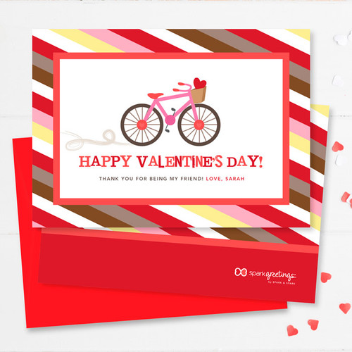 Colorful Valentine Exchange Cards | A Girl Love Ride