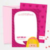Cute Toddler Valentine Cards | A Drawing For You-Girl