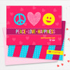 School Valentine Cards | Peace, Love & Happiness