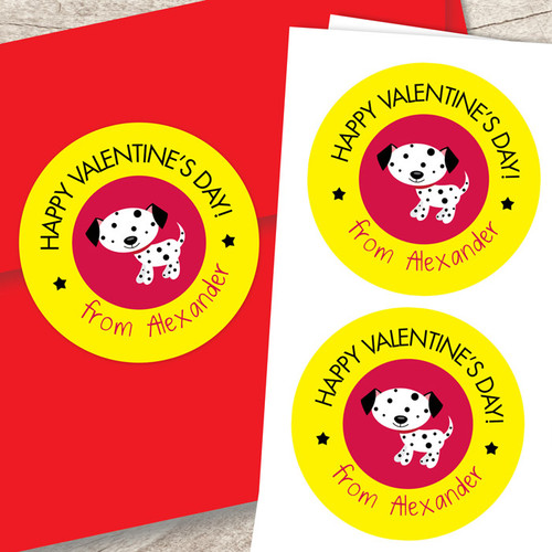 A Patchy Valentine's Day Custom Stickers