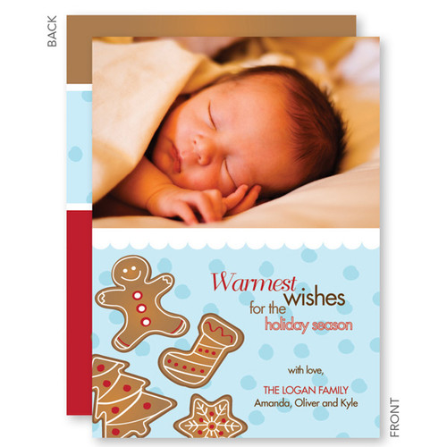 christmas postcards | Yummy Xmas Cookies Christmas Photo Cards by Spark & Spark
