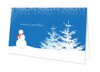personalised photo christmas cards | Snowy Day Blue Christmas Cards by Spark & Spark