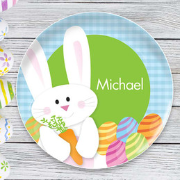 My easter bunny Blue kids plates