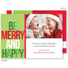 Personalized Christmas Cards | Be Merry And Happy Christmas Photo Cards by Spark & Spark