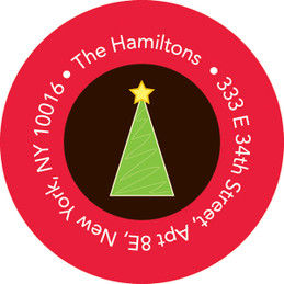 Merry Merry Xmas Christmas Address Labels