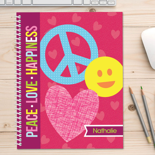 Peace & Love signs Kids Notebook