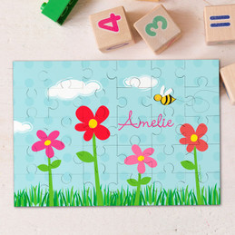 Spring Flowers Personalized Name Puzzle By Spark & Spark