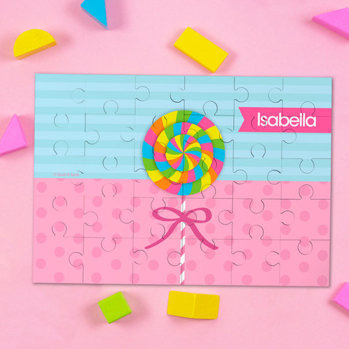 Yummy Lollipop Personalized Name Puzzle By Spark & Spark