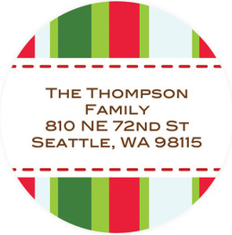Pretty Xmas Tree Christmas Address Labels