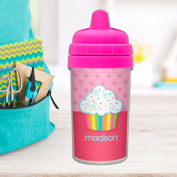 Rainbow Cupcake Sippy Cup for Milk