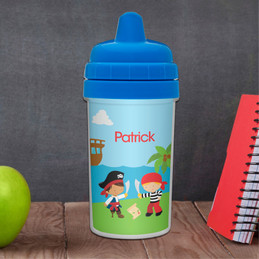 Pirate Personalized Baby Sippy Cups