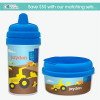 Fun Boys Sippy Cups with Construction Trucks