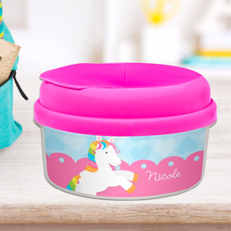Cute Rainbow Pony Snack Containers By Spark & Spark