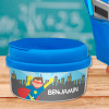 A Cool Brunette Superhero Personalized Snack Bowls
