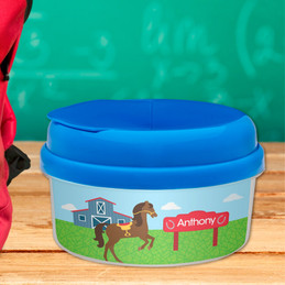 Cute Race Horse Customized Snack Bowl