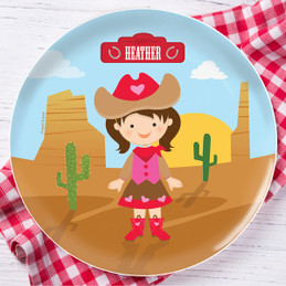 Cowgirl Kids Plates