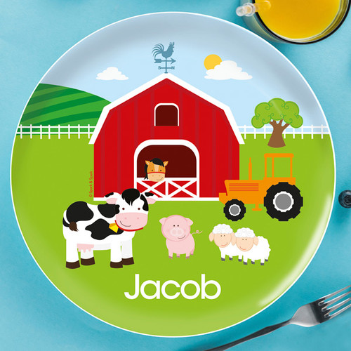 A Day In The Farm Kids Plates