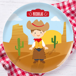 Cowboy Kids Plate