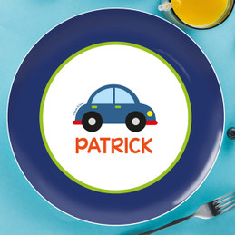 Cute Little Car Personalized Plates For Kids