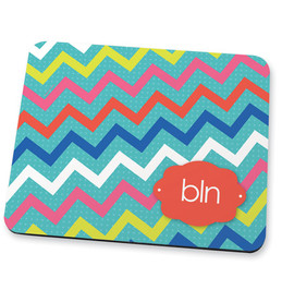 Simply blue chevrons Mouse Pad