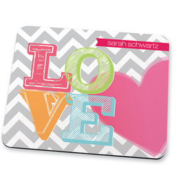 Love & Hearts Mouse Pad