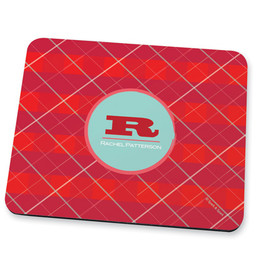 Red criss cross Mouse Pad