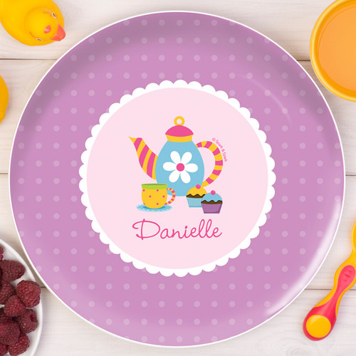 Tea Time Personalized Plates For Kids