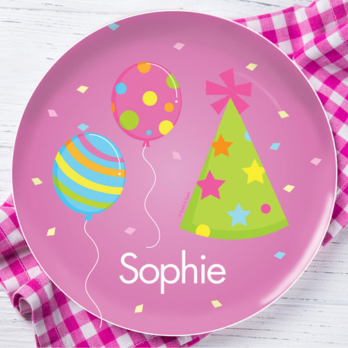 Sweet Bday Girl Personalized Kids Plates
