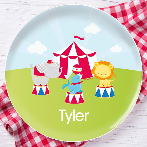 Fun Circus Personalized Kids Plates