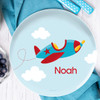 Fly Little Plane Personalized Plates For Kids