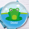 Cute Smiley Frog Personalized Melamine Plates