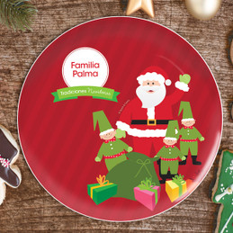 La Tradicion de Santa Personalized Christmas plate