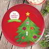The Christmas Tree Tradition Personalized Christmas plate