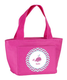 Sweet Pink Whale Kids Lunch Tote