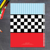 fast race car personalized notebook for kids