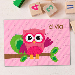 Pink Owl Be Yours Personalized Puzzles By Spark & Spark