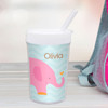 Sweet Pink Elephant Personalized Kids Cups