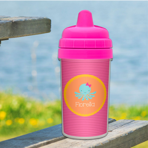 Cute Octopus Customized Baby Sippy Cup