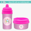 Cute No Spill Cup with Tea Time Design