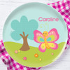 Cute And Sweet Butterfly Personalized Melamine Plates