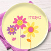Three ring Blooms Personalized Plates For Kids